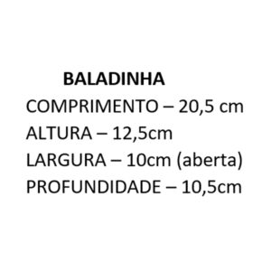 tabela de tamanho baladinha