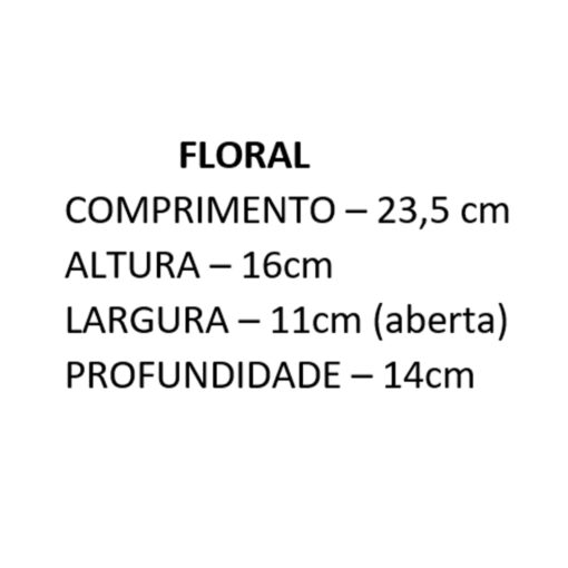 tabela de tamanhos floral